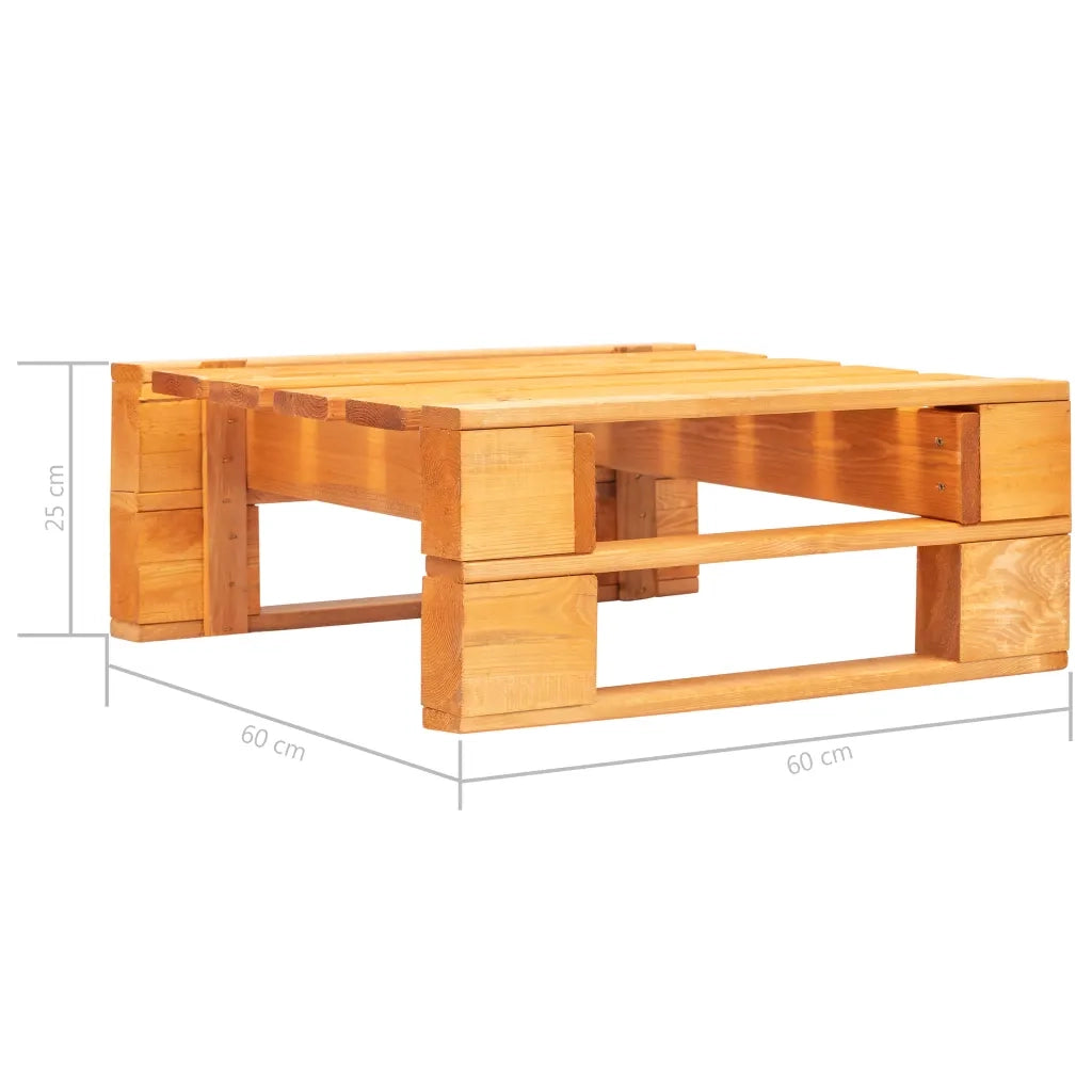 Ottomana da Giardino Pallet in Legno ambra 45764