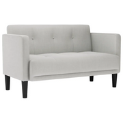 Divano | Divano da soggiorno | Sofa Divanetto Grigio Nuvola 111 cm in Tessuto