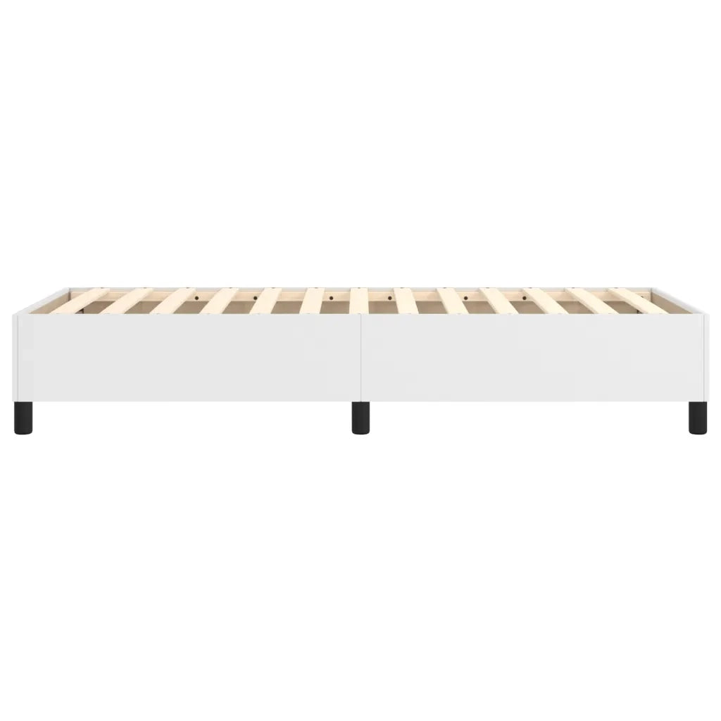 Struttura Letto a Rete a Molle Bianco 100x200 cm in Similpelle 3121030