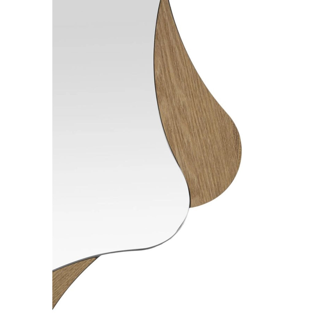 Specchio con Cornice VKH482, Marrone, MDF, 80x1x80 cm