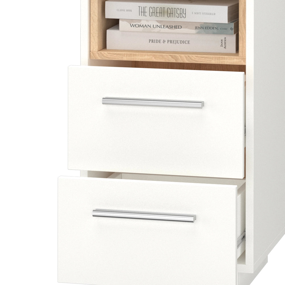 Vicco Comodini camera da letto Bianco 36 x 68 cm Set di 2