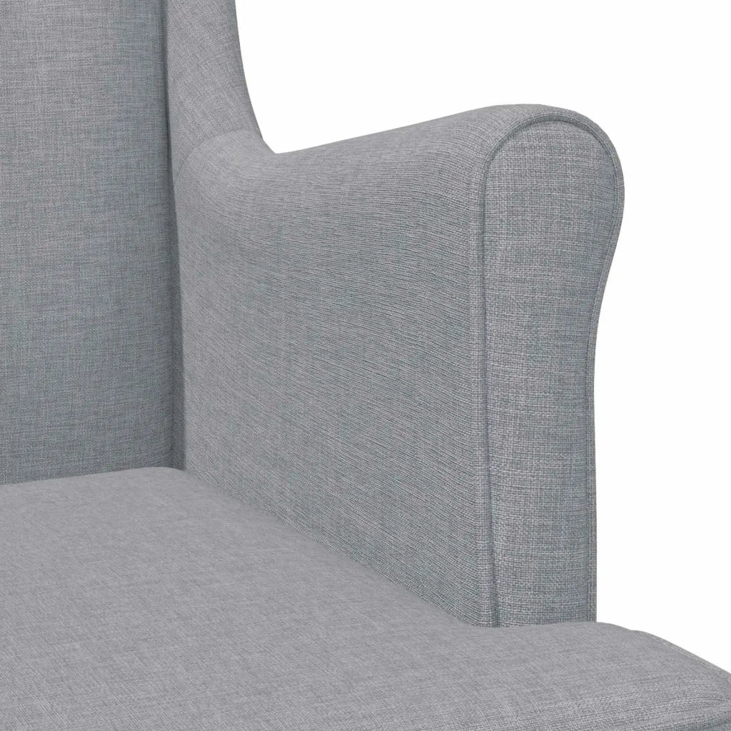 Poltrona | Sedia Relax Grigio Chiaro Tessuto