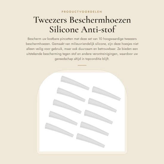Set di pinzette da 10 pezzi - Protezione per pinzette - Antiscivolo - Resistente - Silicone - Riciclabile