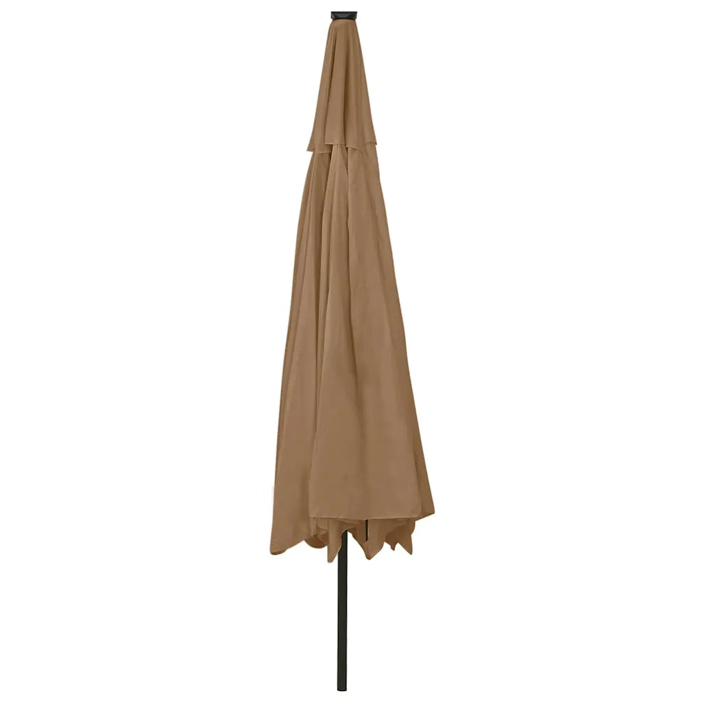 Ombrello | Parasolne da Giardino con Luci LED 400 cm Tortora