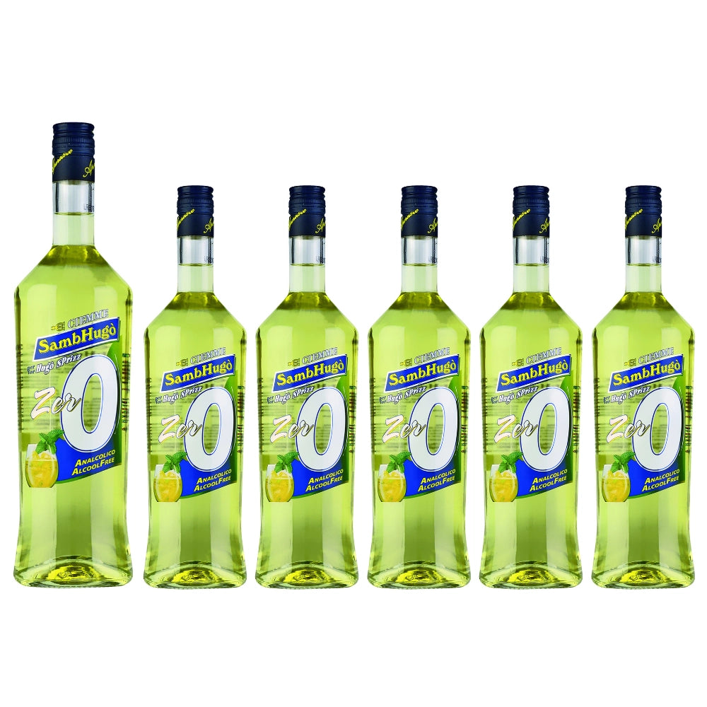 Ciemme sambhugo zero aperitivo analcolico al sambuco 6 bottiglie da 1 litro
