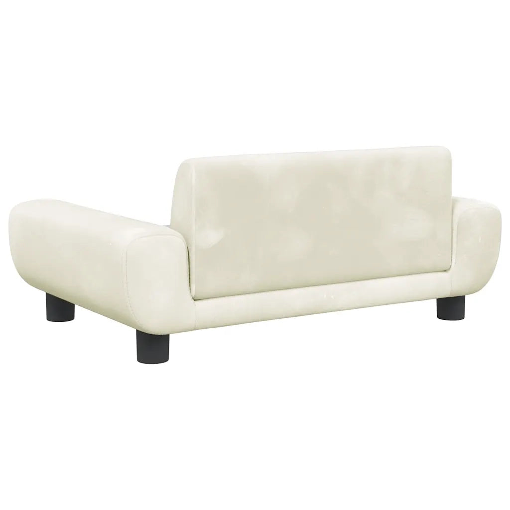 Lettino per Cani Crema 70x45x33 cm in Velluto 171994