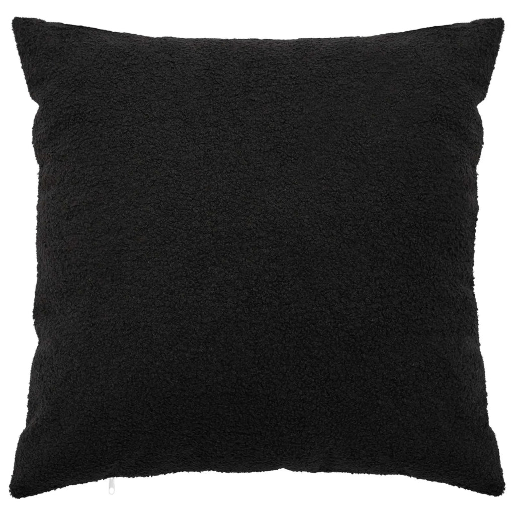 Federa 6 pcs HEERLEN Nero 80 x 80 cm Bouclé 913614
