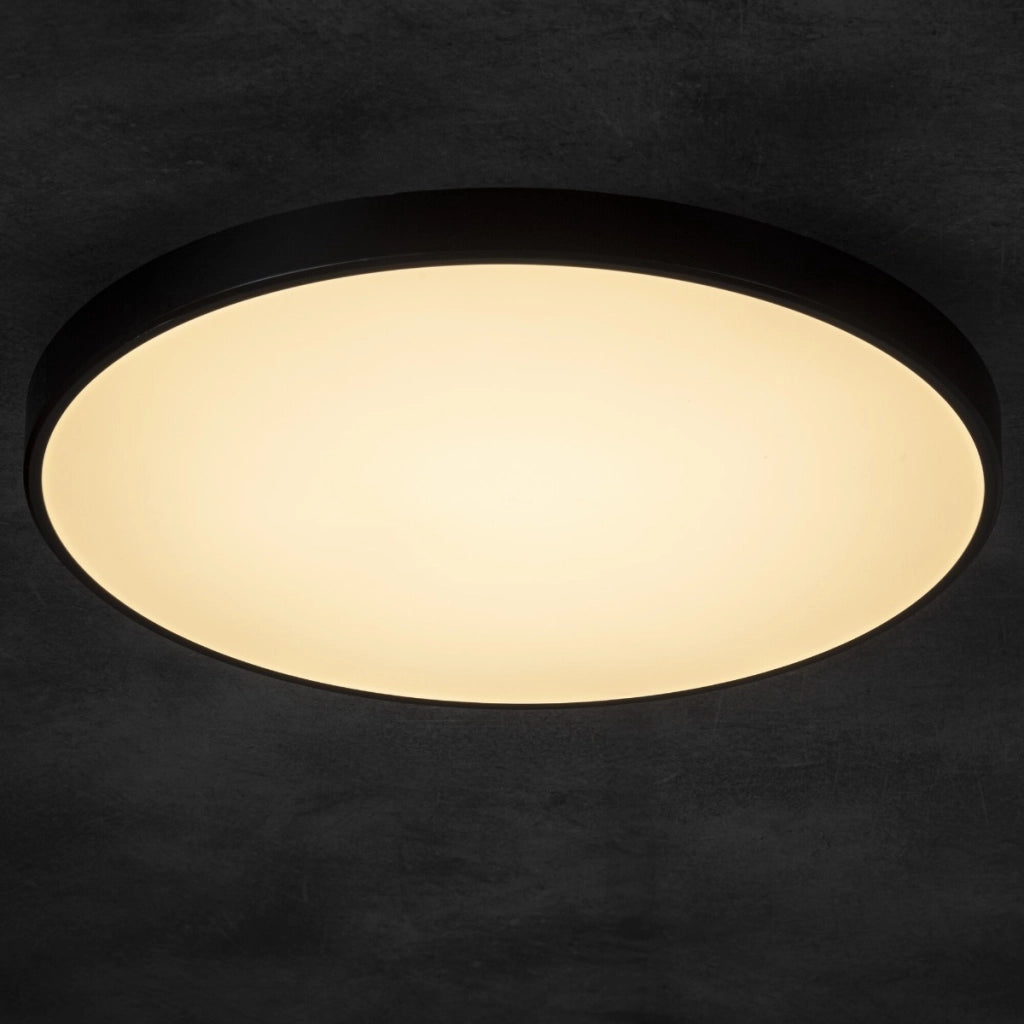 Plafoniera LED smart 20W nera tonda Ø39 CCT Kanlux