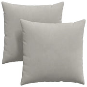 Cuscini da Divano 2 pz | Cuscini per sedie Grigio chiaro 80 x 80 cm Tessuto