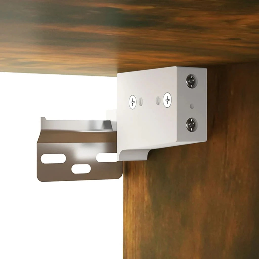 Armadio a specchio con illuminazione a LED 76 x 15 x 55 cm rovere affumicato 02_0006662