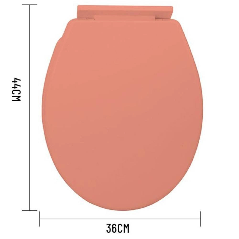 Trade Shop - Copriwater Universale In Plastica Super Resistente 44x36cm Colore Arancione -