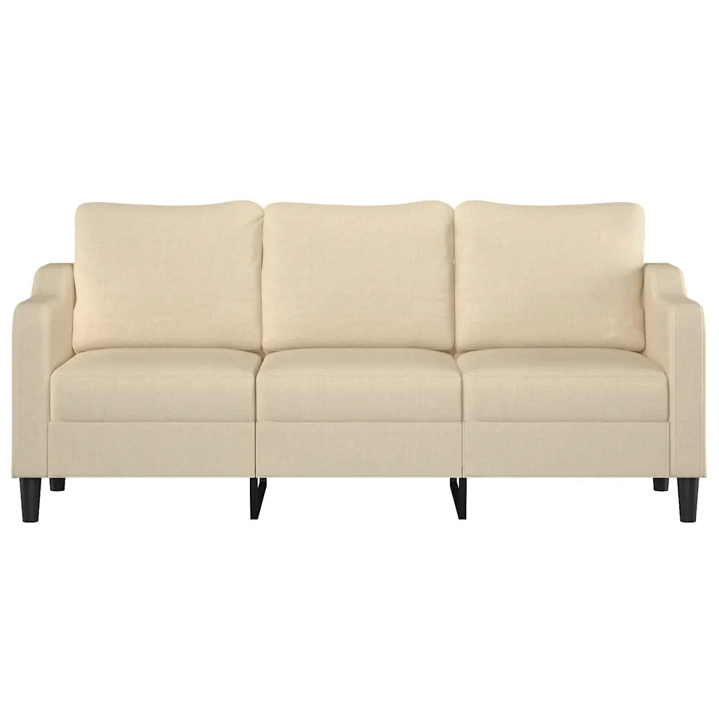 Divano a 3 Posti-Sofa 3 Posti Crema 180 cm in Tessuto 333036