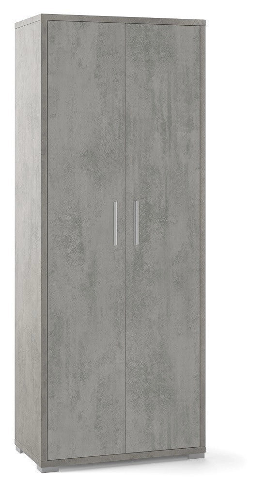 ARMADIO 2 ANTE H182 L71 P41 cm FINITURA CEMENTO SARMOG Db354k