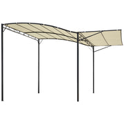 Gazebo con tetto apribile 3x2.5m ¨C Minimal ¨C crema