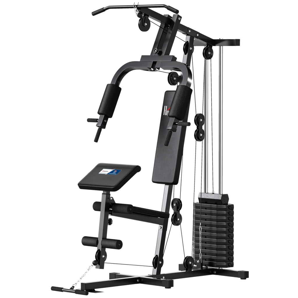Stazione di allenamento fitness multiuso ¨C Xylo ¨C 12 blocchi peso 5,5 kg, 135x103x210 cm
