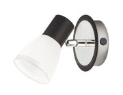 Applique Rabalux Ati 5976 nera E14 con interruttore