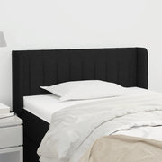 Testiera ad Orecchio-Testata con Orecchie Nera 93x16x78/88 cm in Tessuto 577703