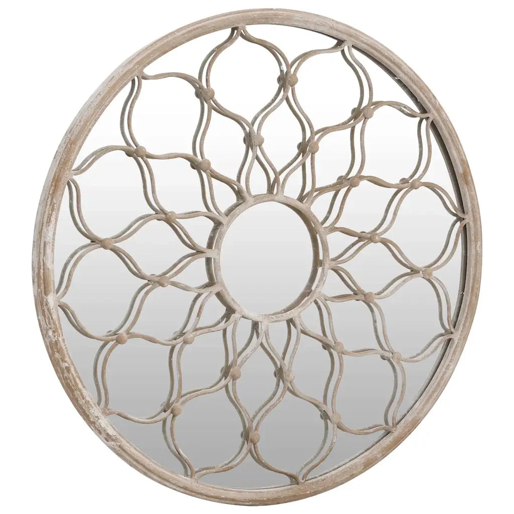 Specchio Sabbia 40x3 cm Rotondo in Ferro per Uso Interno 3093535
