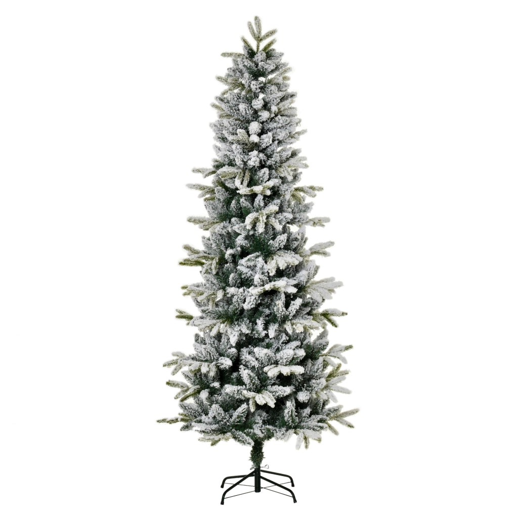 Albero di Natale Artificiale 210 cm ¨C Minimal ¨C Verde Bianco