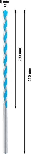 2608901484 - Punta Multimateriale CYL-9 8 x 200mm x 250mm