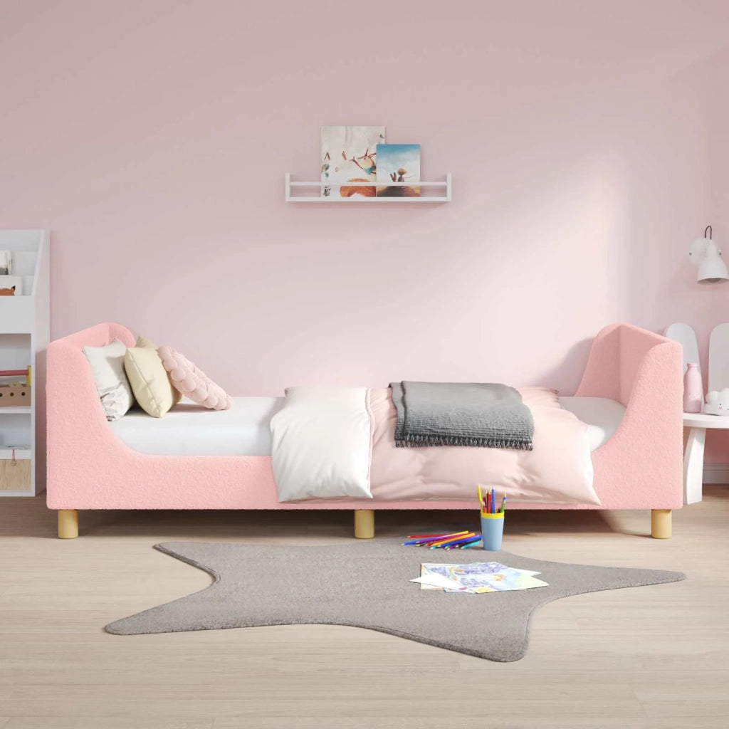 Struttura letto bambini con testata Rosa 90 x 190 cm