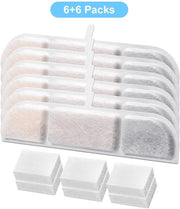 Set di filtri per dispenser per gatti multifiltro accessori watten drinker set da 6 pezzi
