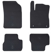 Tappetino per Auto 4 pcs Nero adatto per C3 2017-2024 Gomma 42029141