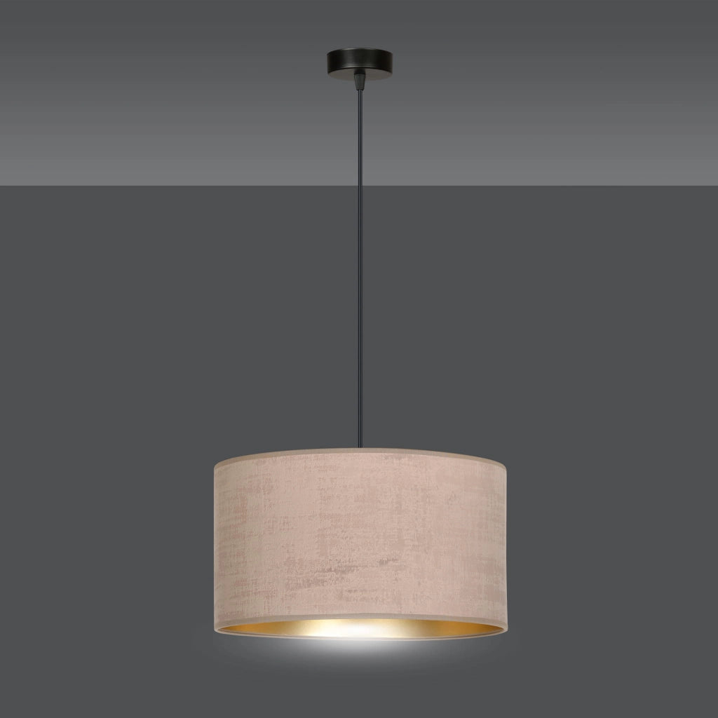 Lampada sospensione Emibig Hilde E27 Ø35 rosa oro nera