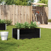 Fioriera da Giardino Nera 100x50 cm in Legno Massello di Pino 3295392