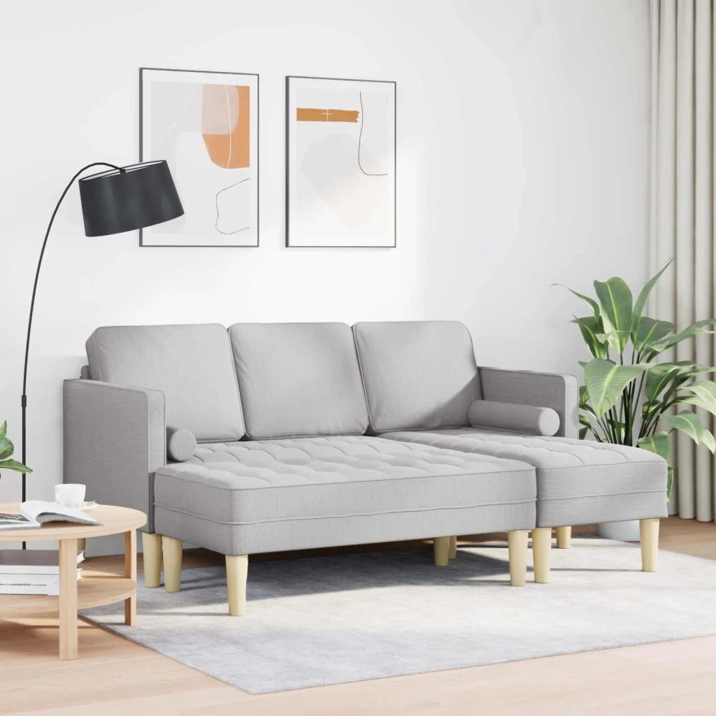 Set di divani 2 pz Grigio Nuvola Poliestere 3329261
