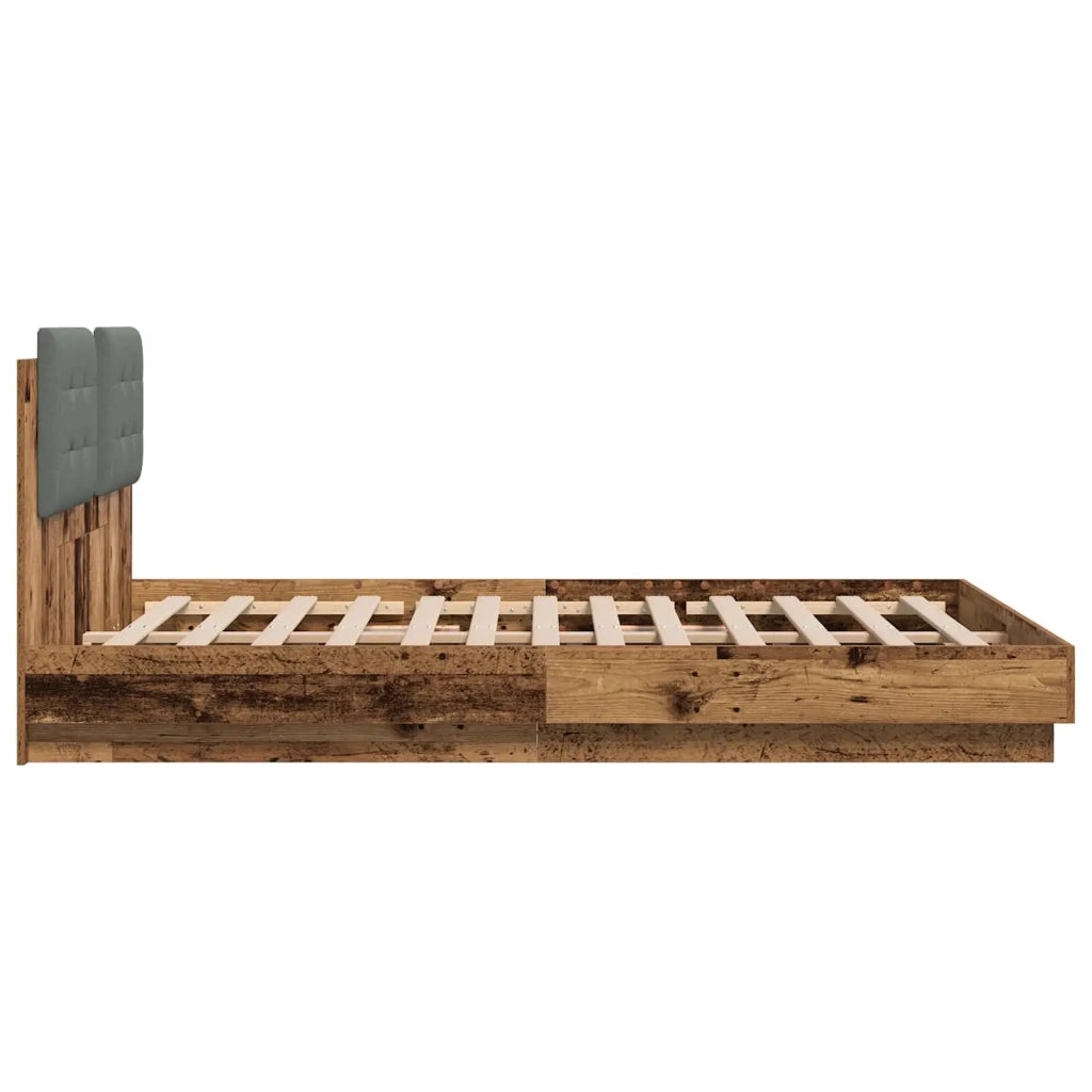 Struttura letto con testata Legno vecchio 150 x 200 cm 3416340
