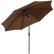 Ombrellone da Giardino ¨C zephmum ¨C 295x250 cm Grigio con Manovella e Inclinazione