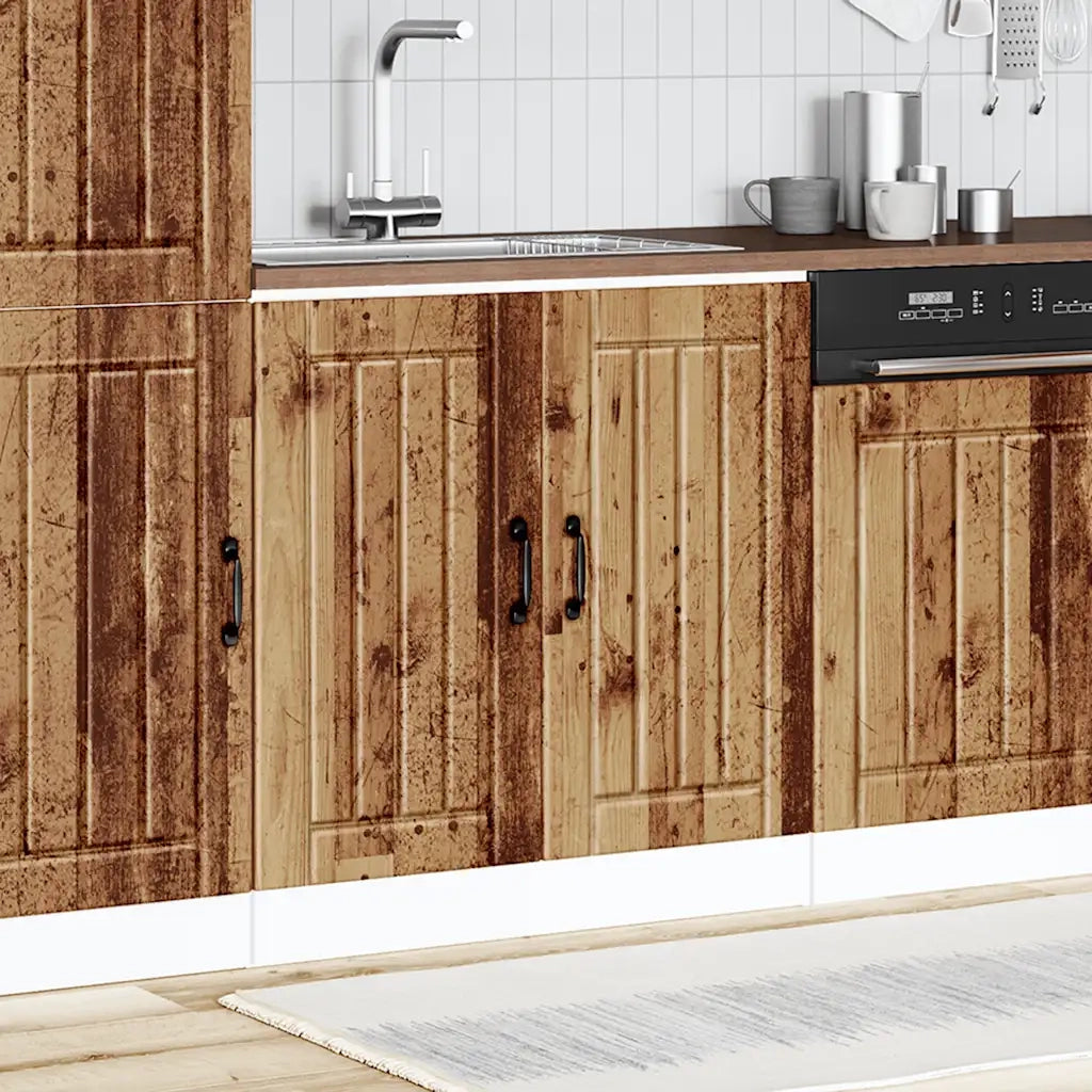Mobile Base Lavello Lucca Legno Antico in Legno Multistrato 853695