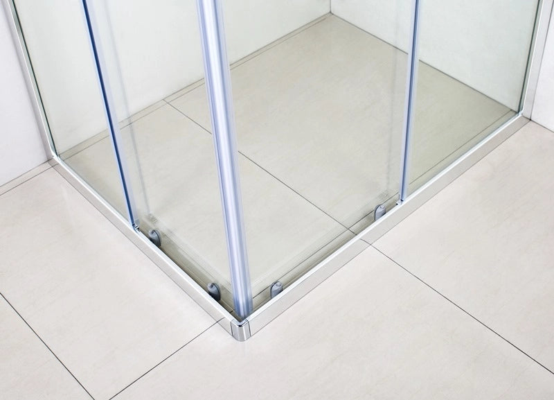 Box Doccia Scorrevole Cristallo 6mm Opaco h185cm Slim Opaco 6mm,Cromo lucido,75x100 cm,185 cm