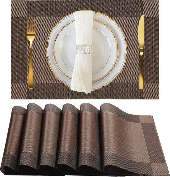 Tavolino Antiscivolo in PVC - Set di 6 pezzi, 45 x 30 cm