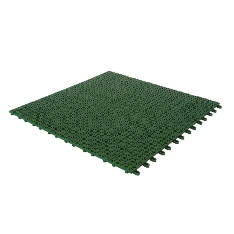 Set da 9 Piastrelle Flessibili in Plastica 55,5 x 55,5 cm da esterno, drenanti 2,7 m2 Colore: Verde