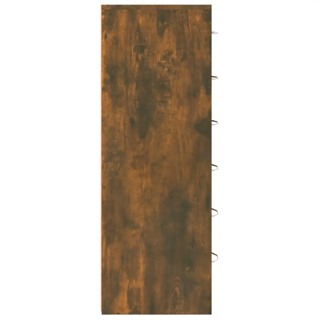Credenza | Madia | Buffet da pranzo | Armadio da pranzo 6 Cassetti Rovere Fumo 50x34x96cm in Legno Multistrato