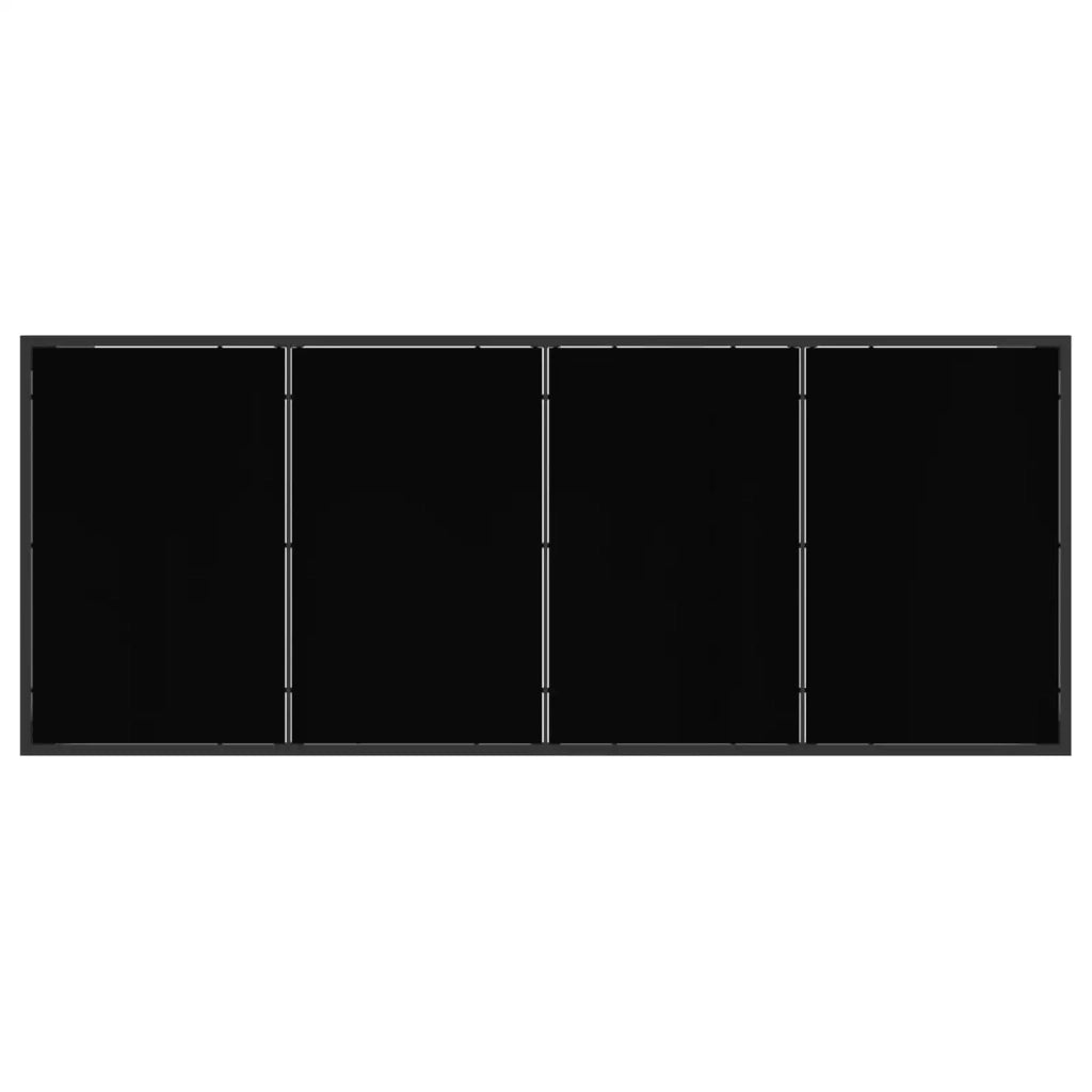 Set da Pranzo per Giardino 9 pcs Nero e antracite 3448910