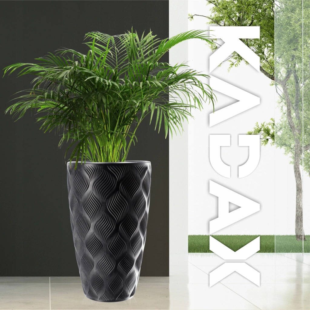 Vaso da fiori KADAX con inserto 48 cm, copertura in plastica alta
