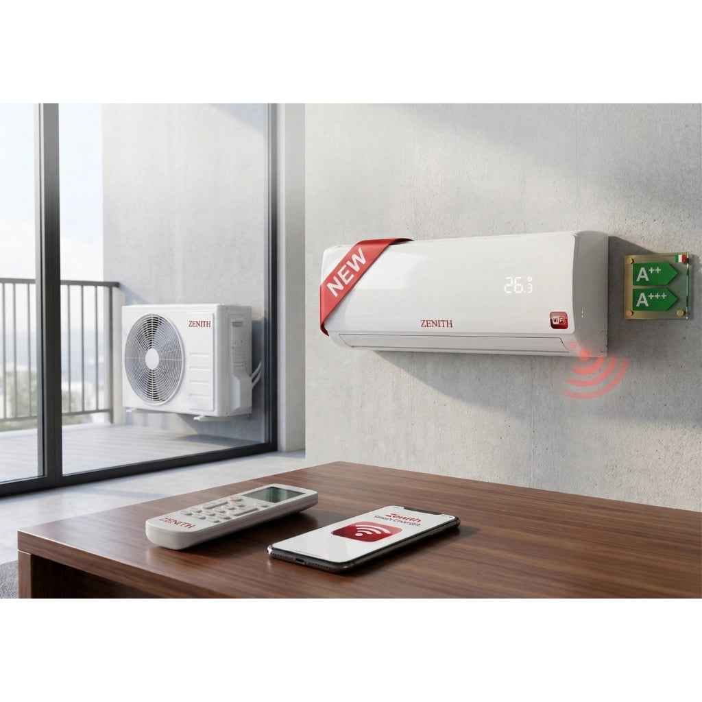 Climatizzatore ZENITH ZCLI09 Inverter 9000 BTU Wi-Fi Integrato - Classe A++/A+++