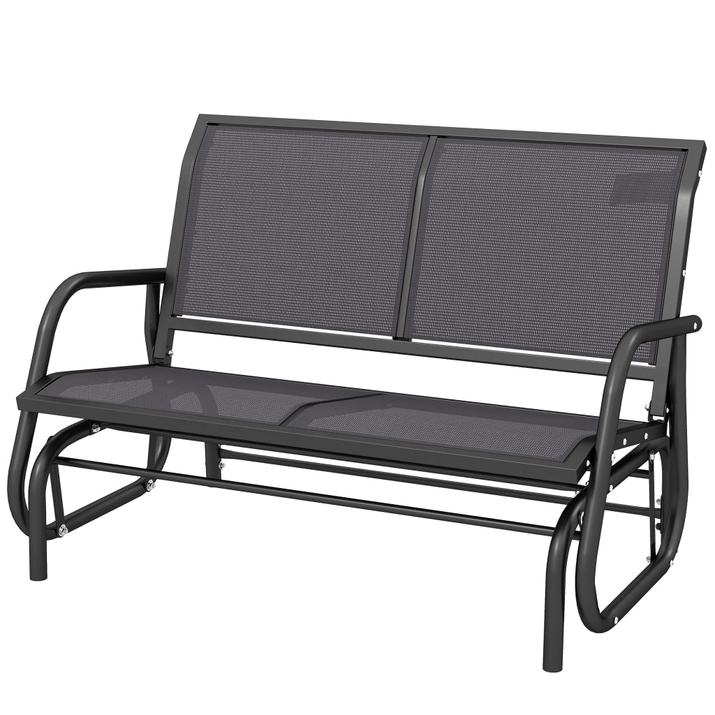 Divano da Giardino 2 Posti con Braccioli ¨C Minimal ¨C Tessilene Grigio