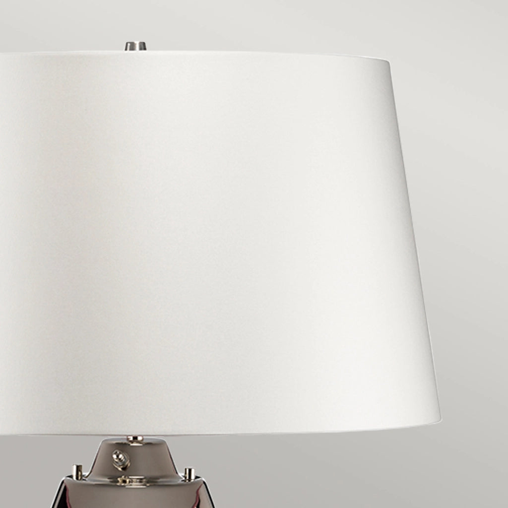 Lampada da tavolo Lena vetro viola paralume bianco E27 Elstead