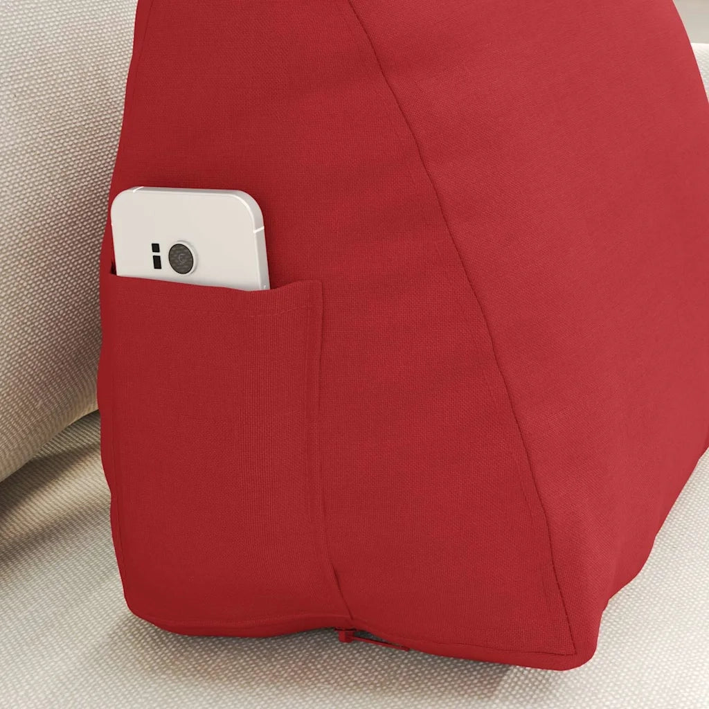 Cuscino per Schiena | Cuscino dorsale Rosso 45 x 20 x 35 cm Tessuto