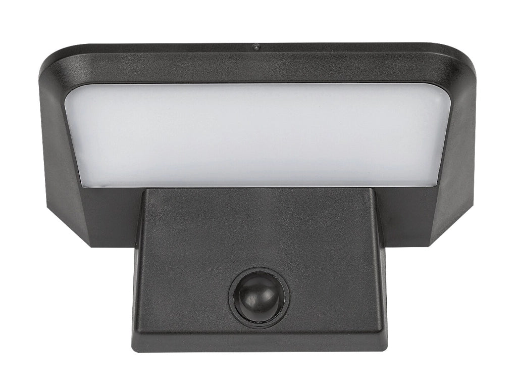 Applique esterna solare LED 10W sensore nero Rabalux