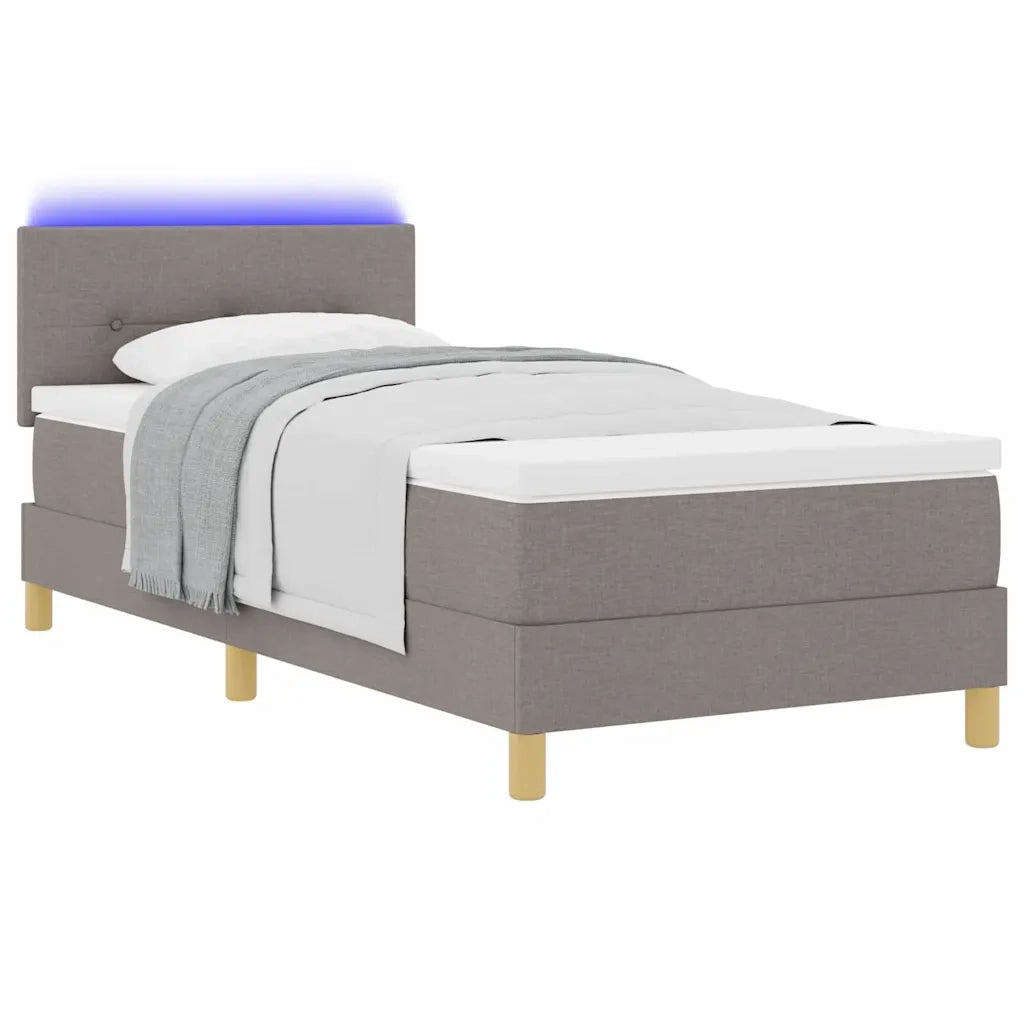 Letto a Sorgente LED con strisce LED Talpa 100 x 200 cm Tessuto 3342419