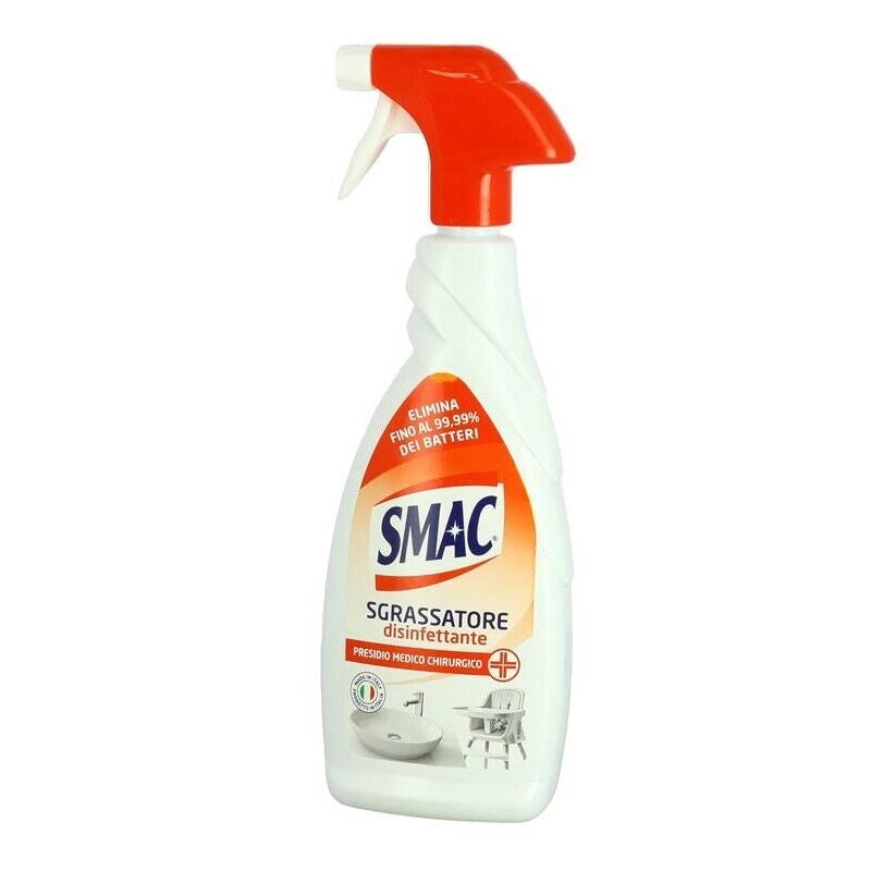 SMAC MAXI PACCO DA 12 PEZZI DI SPRAY SGRASSATORE 650 ML DISINFETTANTE CON CANDEGGINA
