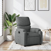 Poltrona reclinabile in tessuto grigio scuro 3205681