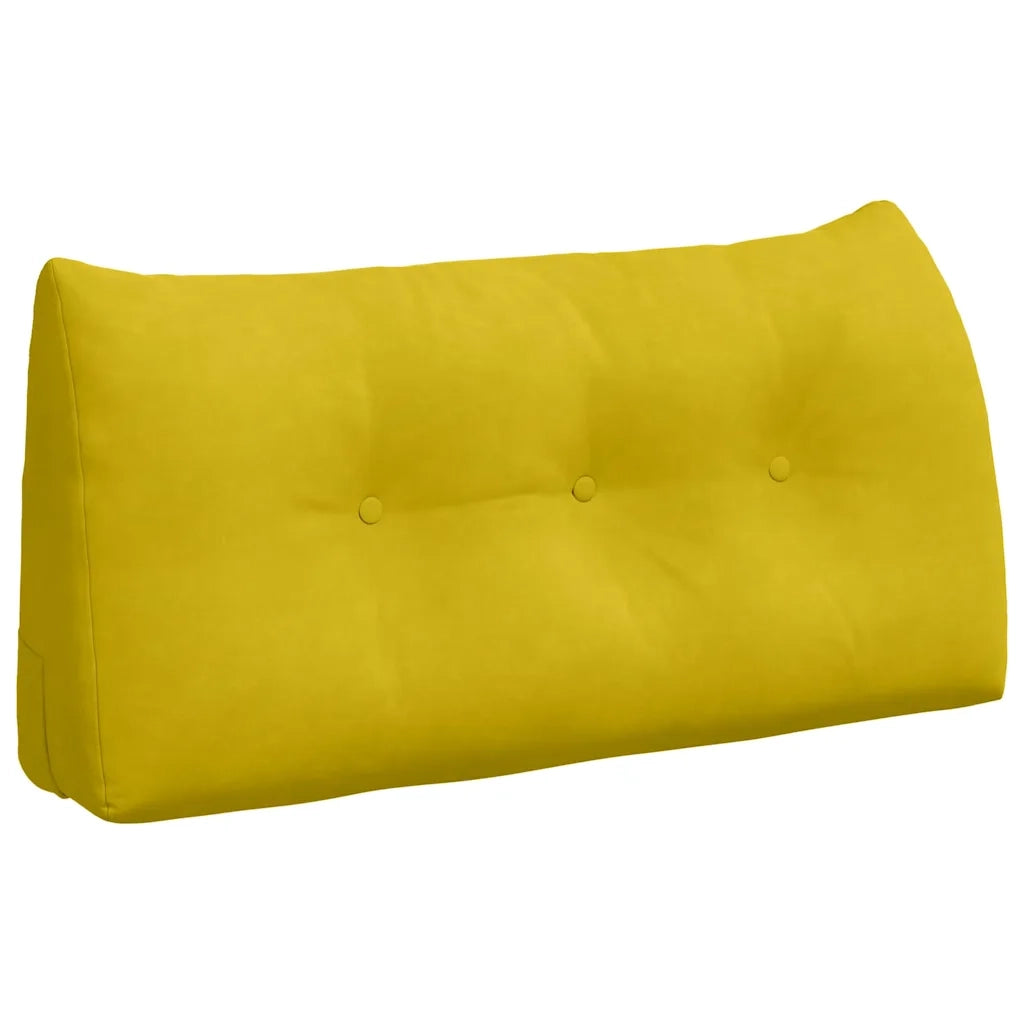 Cuscino per Schiena Giallo 100 x 24 x 50 cm Velluto 42014465