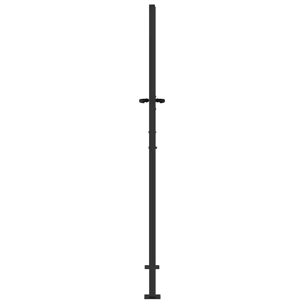 Cancello da giardino Nero 105 x 200 cm 42015908