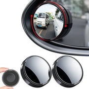 Specchio a 12 facce rotondo - set da 2 pezzi - 2 pollici - 360° - Nero